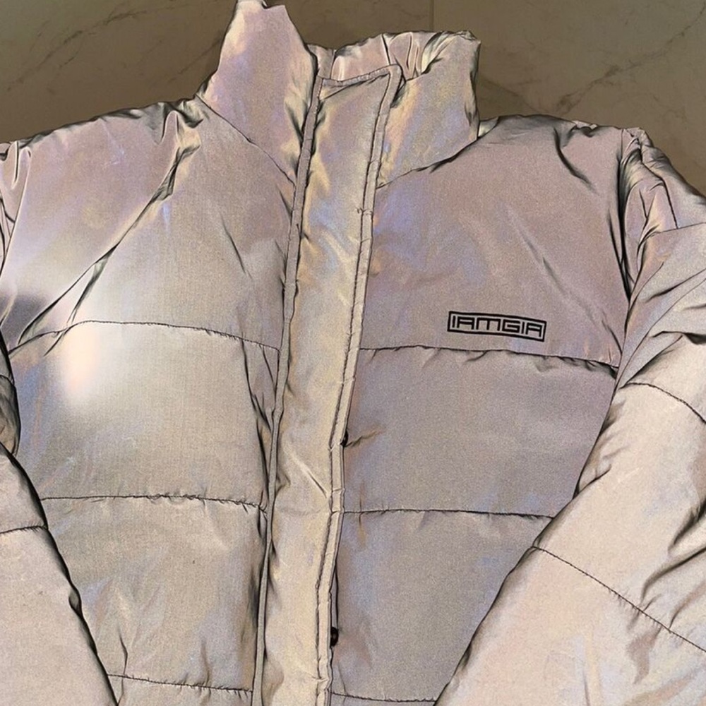 I.AM.GIA Reflective Crop Puffer Jacket - Picture 2 of 5